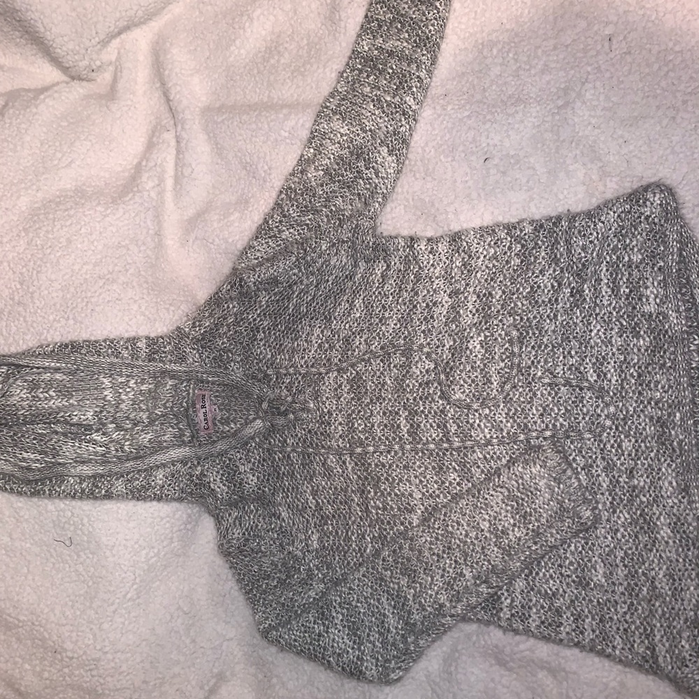 Lace up sweater